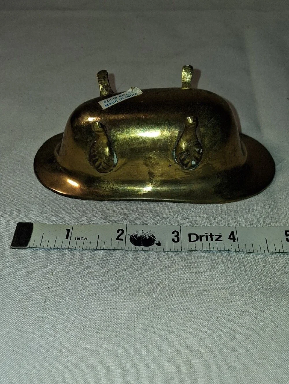 Vintage Brass Bathtub Clawfoot Design Soap Dish clawfoot or marked