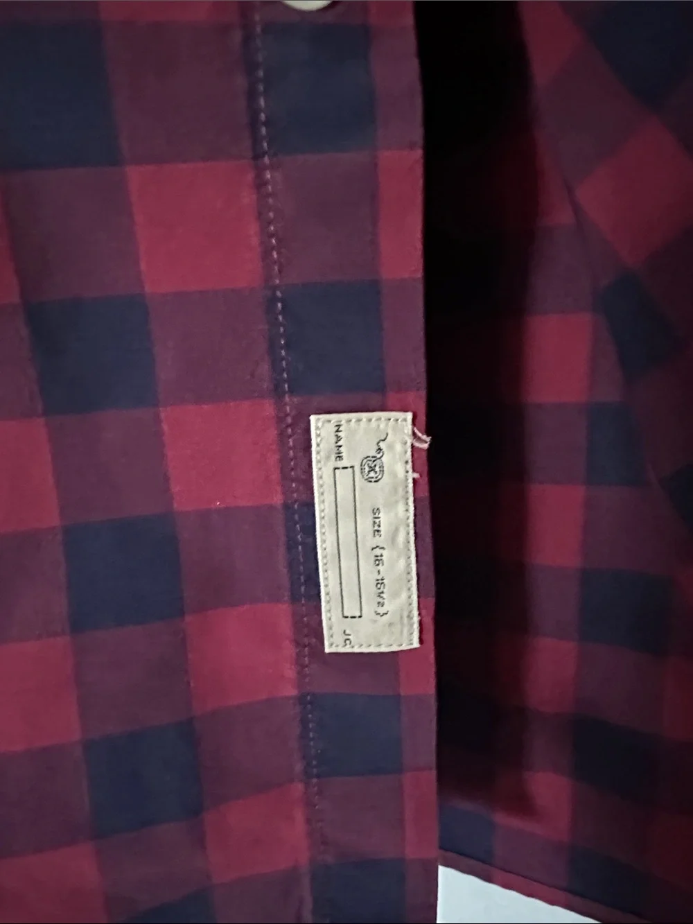 J. Crew style red
