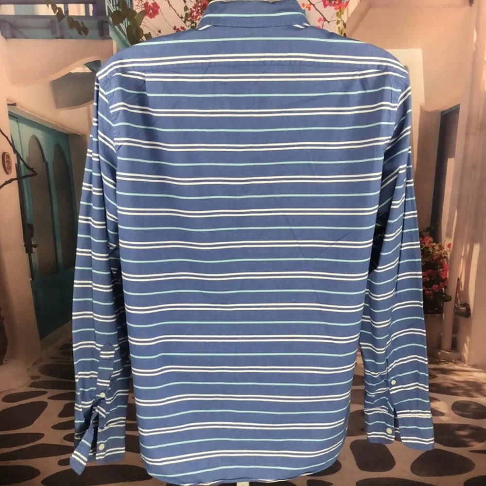J. Crew sleeve blue pit