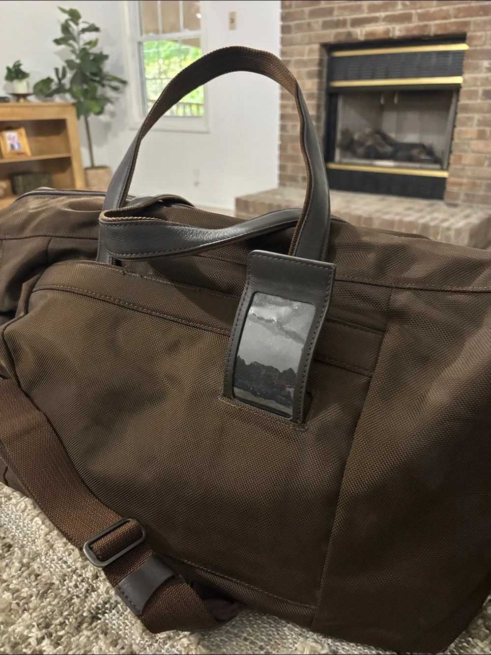 Briggs & Riley brown ease leather