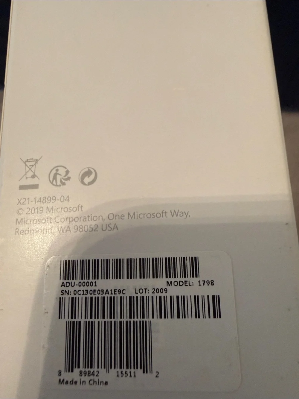 Microsoft surface power