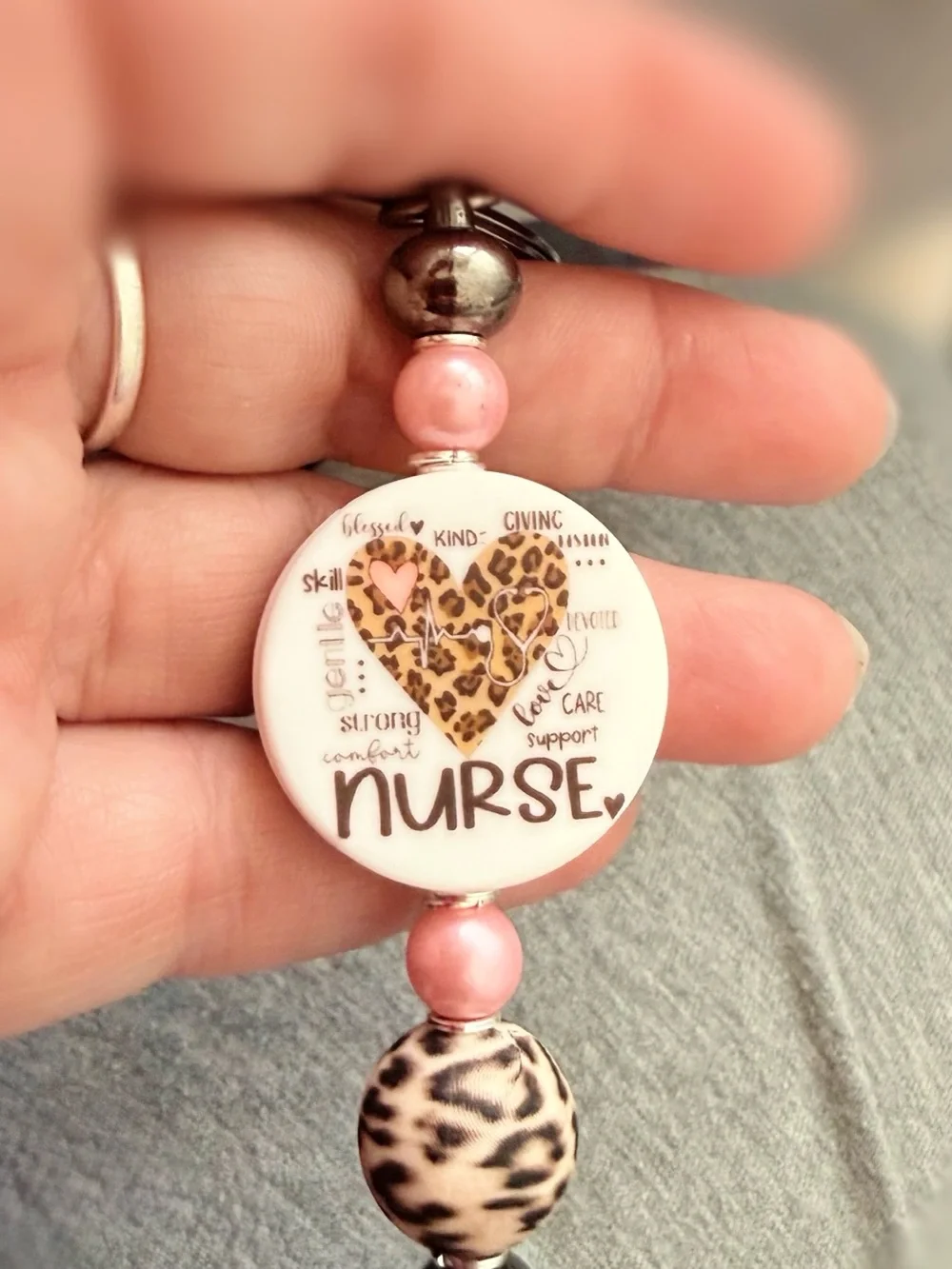 Handmade by Mary’s Daughter leopard beads