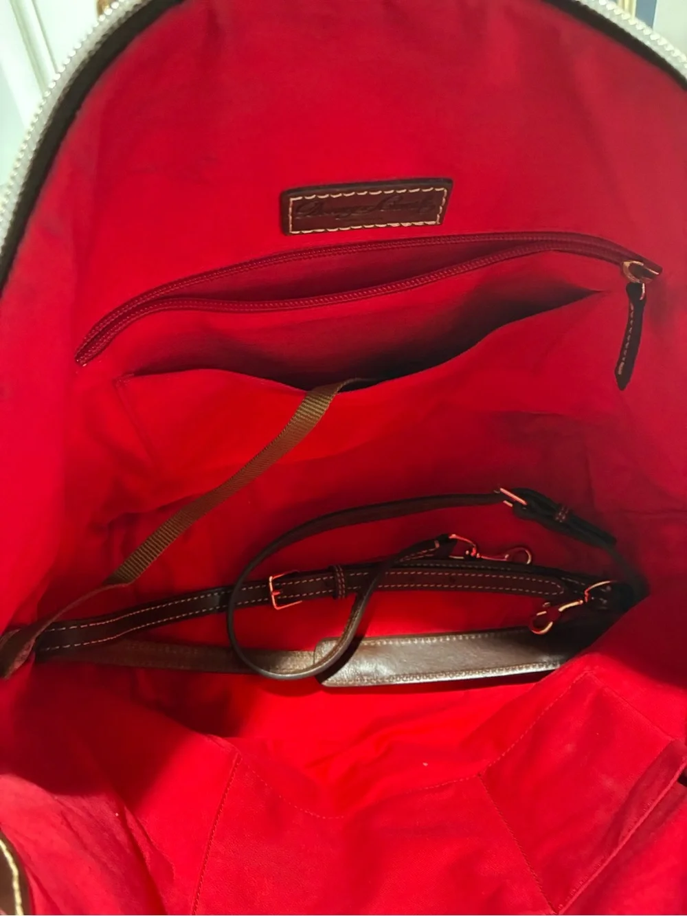 Dooney & Bourke leather logo bourke