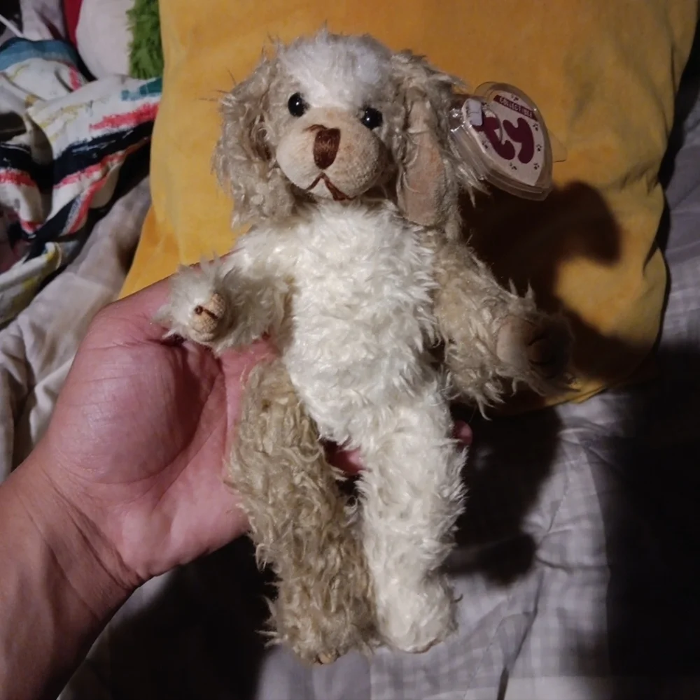 Vintage 1993 Ty Attic Treasures Scruffy Dog Jointed 9