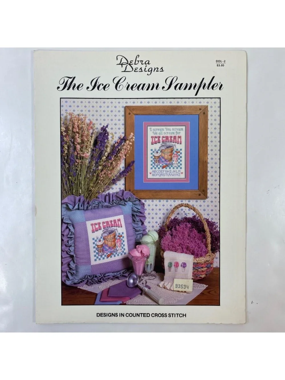 Debra Designs The Ice Cream Sampler Cross Stitch Pattern Instruction Book