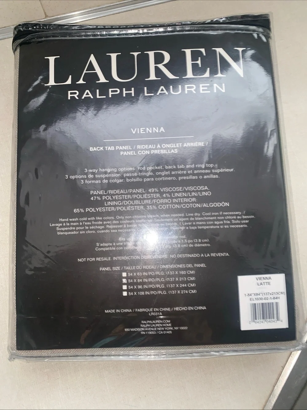 Lauren Ralph Lauren new wear curtain