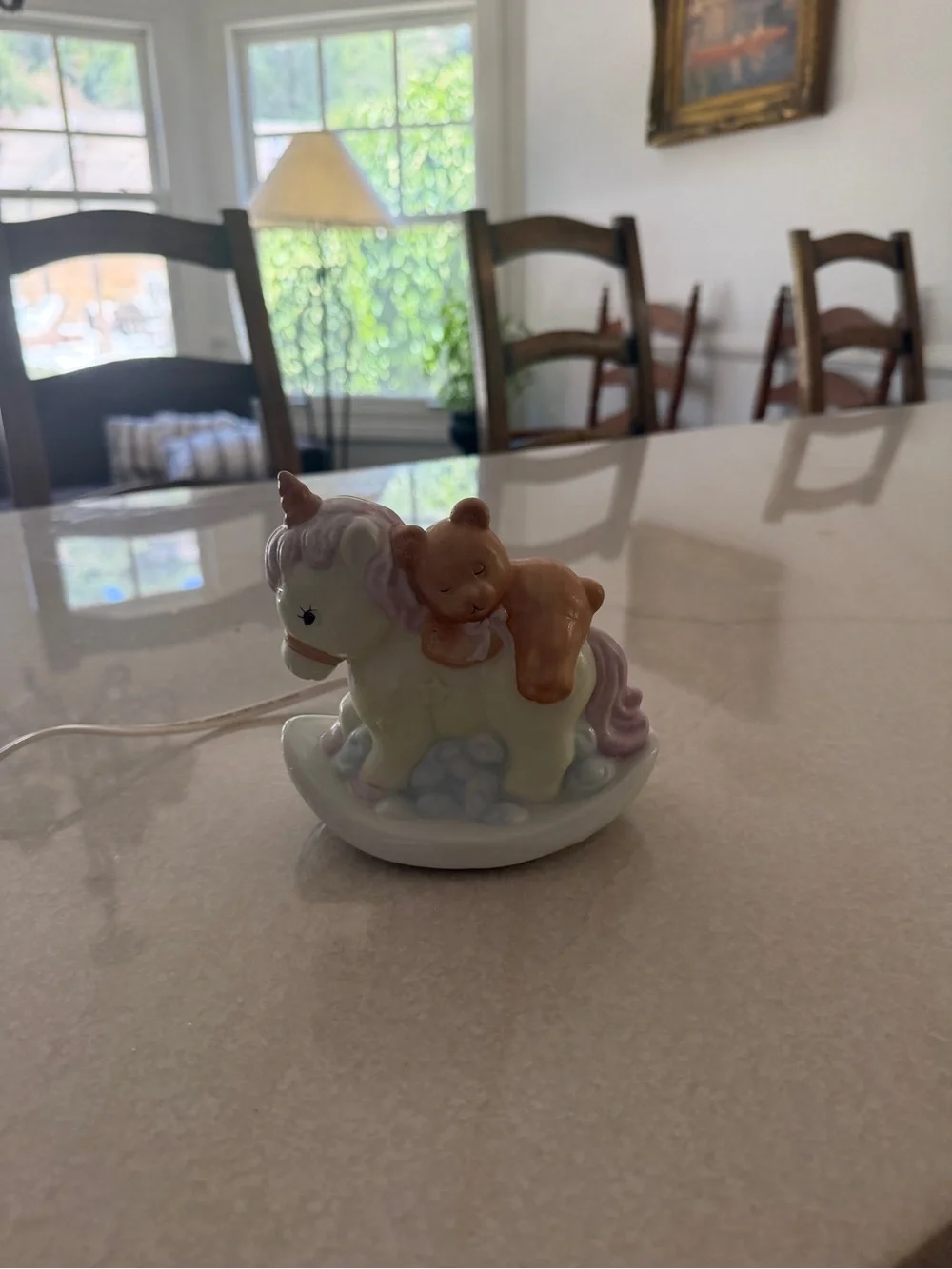 Enesco bear ceramic unicorn