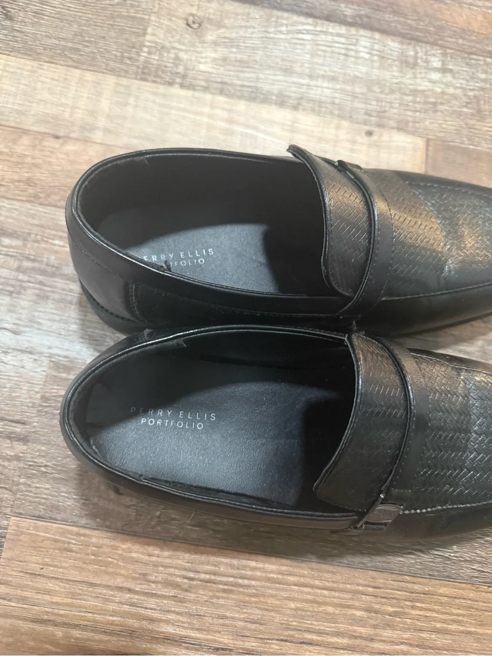 Perry Ellis black out #sliponshoes