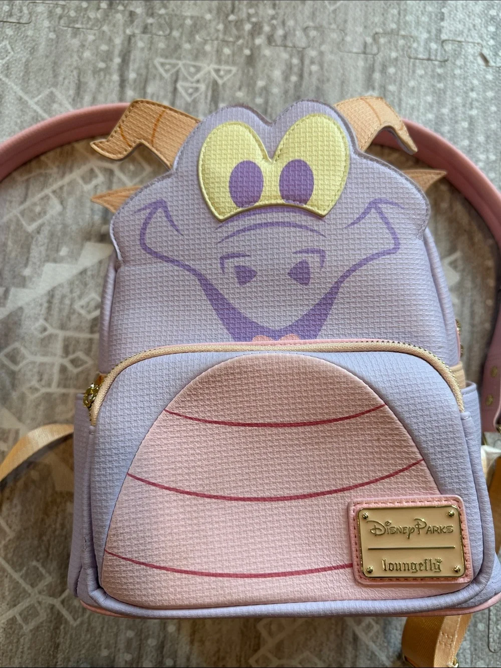Disney parks x Loungefly Kids Figment Mini Backpack in Lavender and Pink