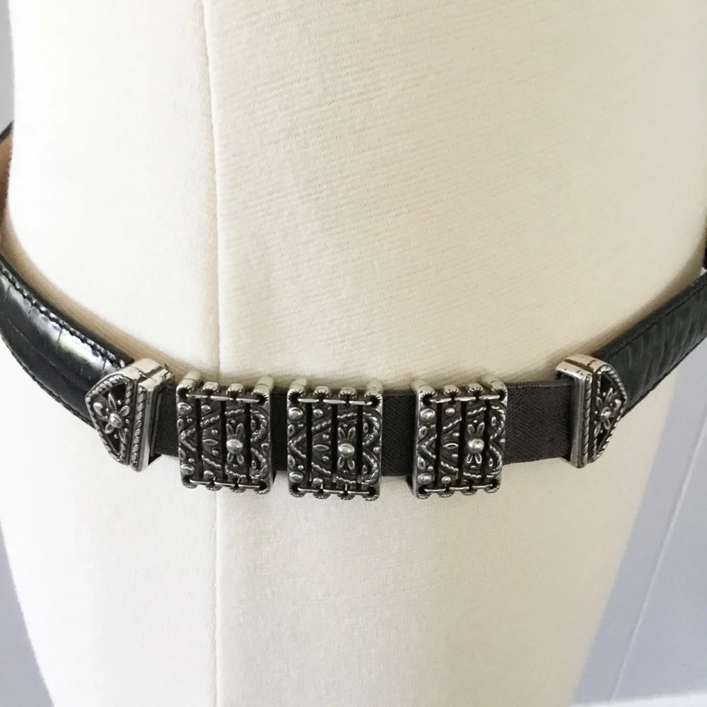 Brighton black leather