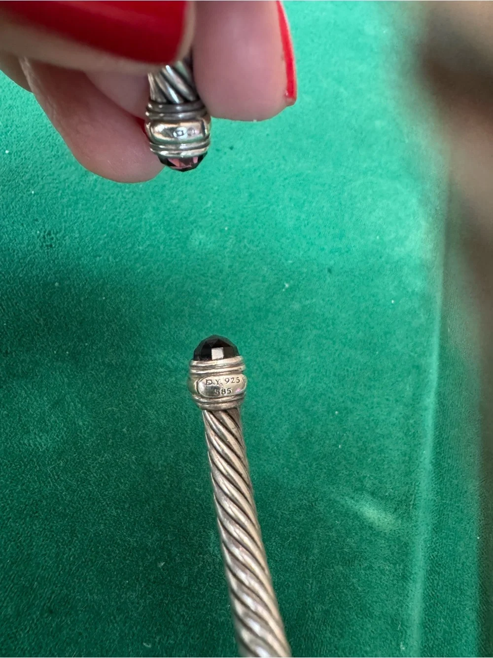 David Yurman amethyst contrast cuff