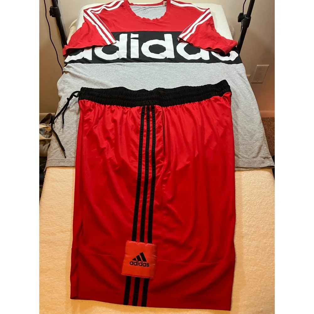 Mens Adidas Shirt(3XLTall) and Short(2XLTall) Set
