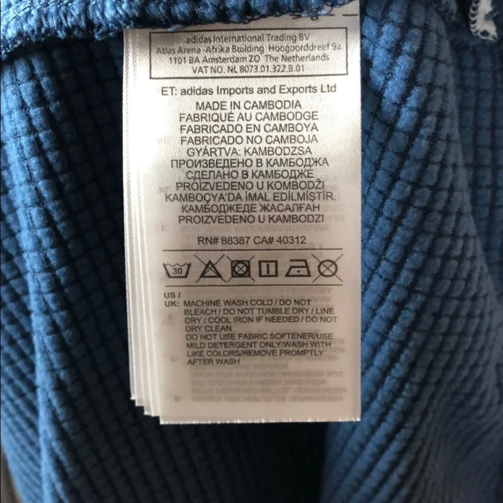 adidas body size