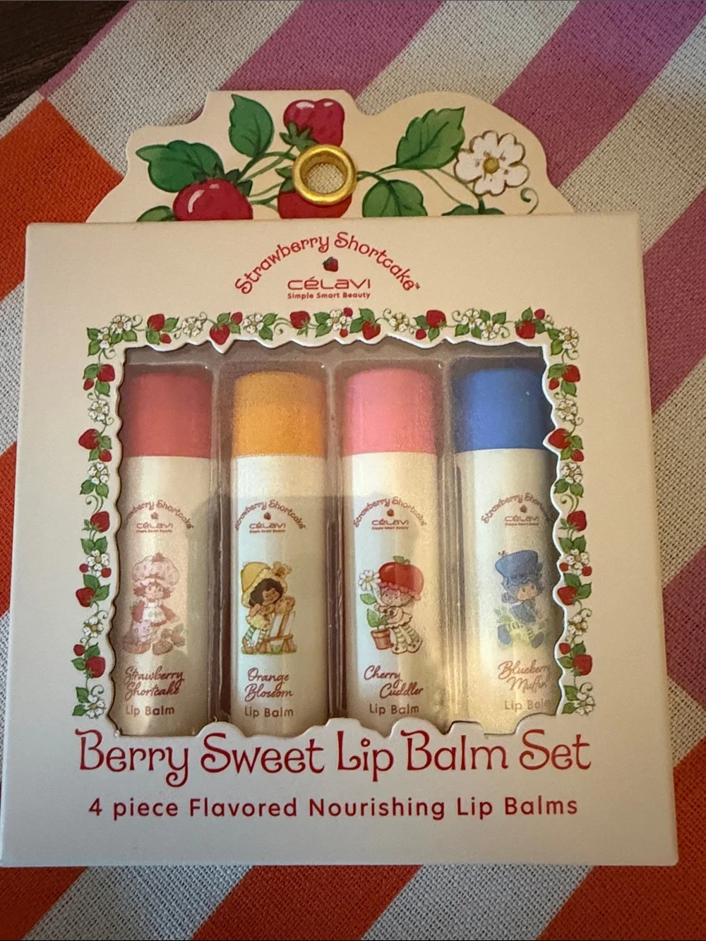 Strawberry Shortcake Berry Sweet Lip Balm Set - Multi (4-Pack)