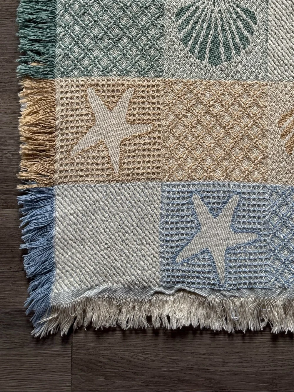 N/A checkered seen fringe
