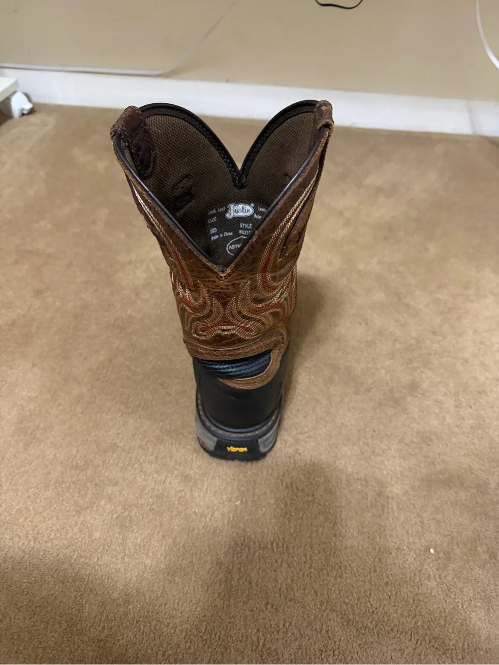 Justin Boots size 10d