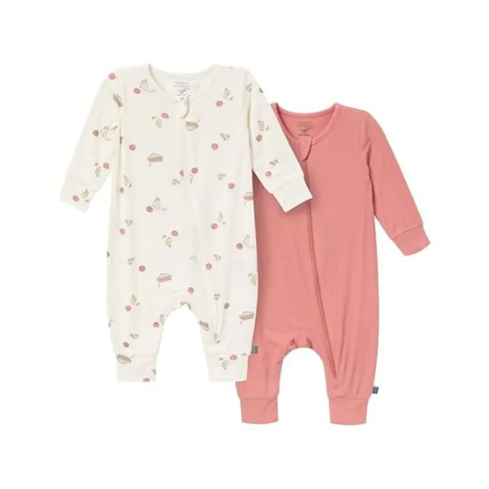 Modern Moments By Gerber (24 MOS) Viscose 2-pack Footless Coveralls