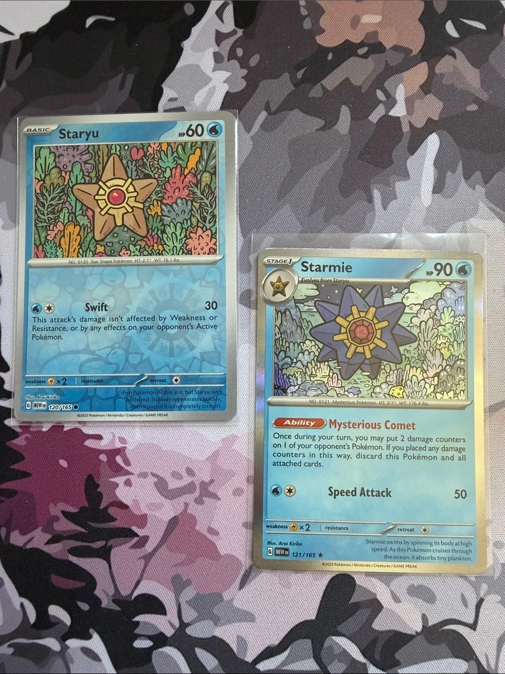 Staryu & Starmie Evolution Pokémon 151 Mini Lot | 2 Cards Reverse Holo ✨5/$25✨