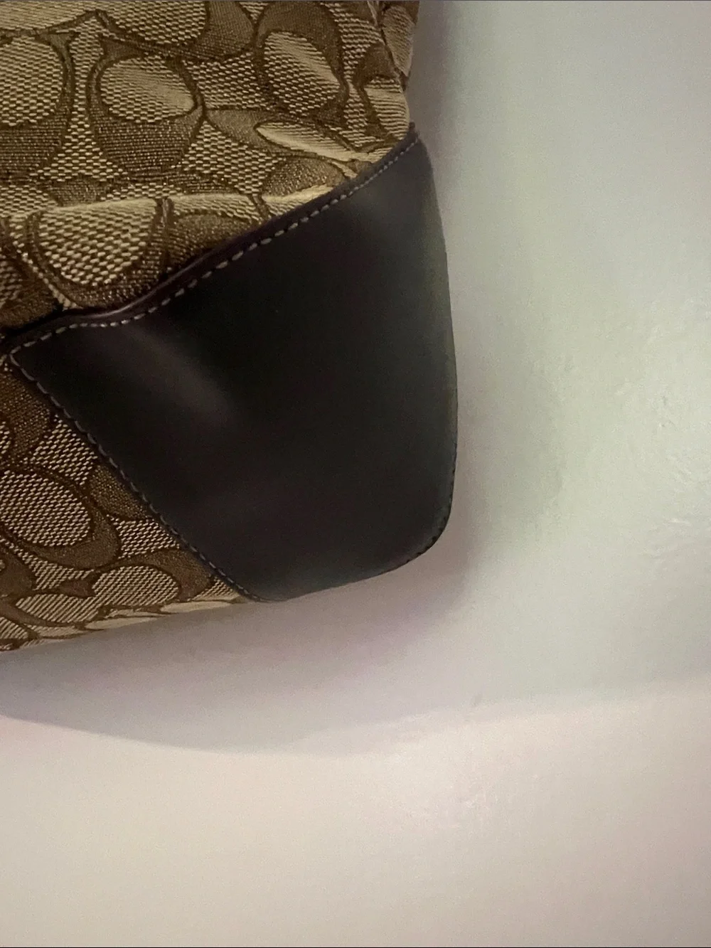 Coach tote signature