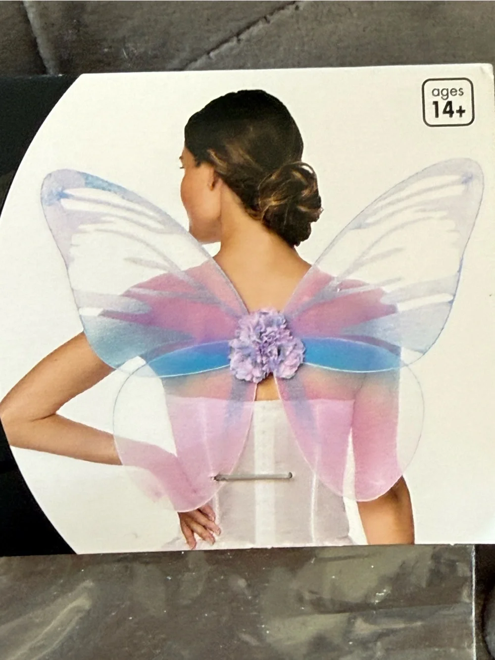 Blue and Pink Butterfly Wings
