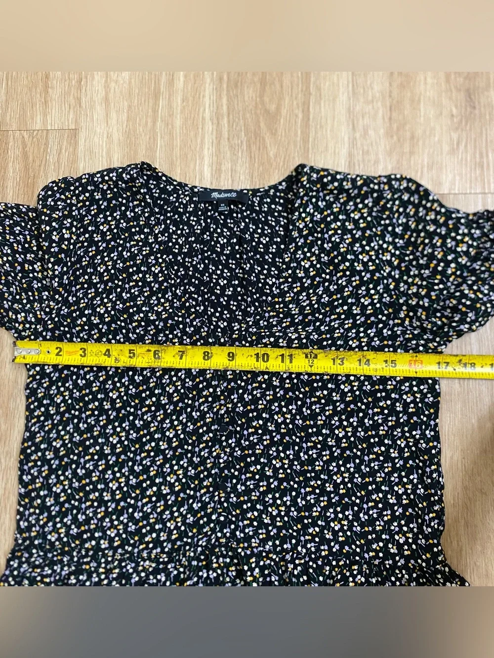 Madewell black blouse