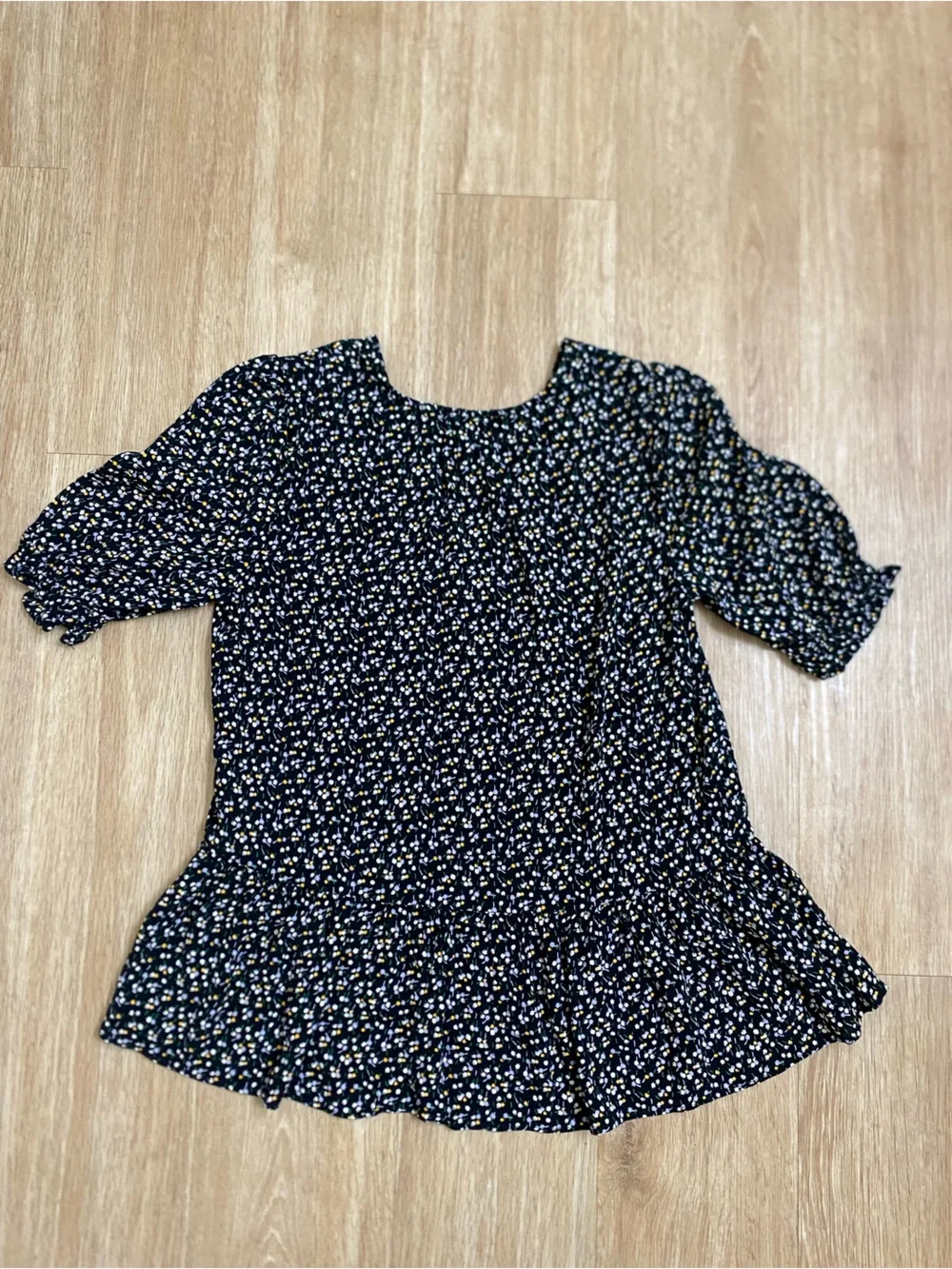 Madewell black blouse