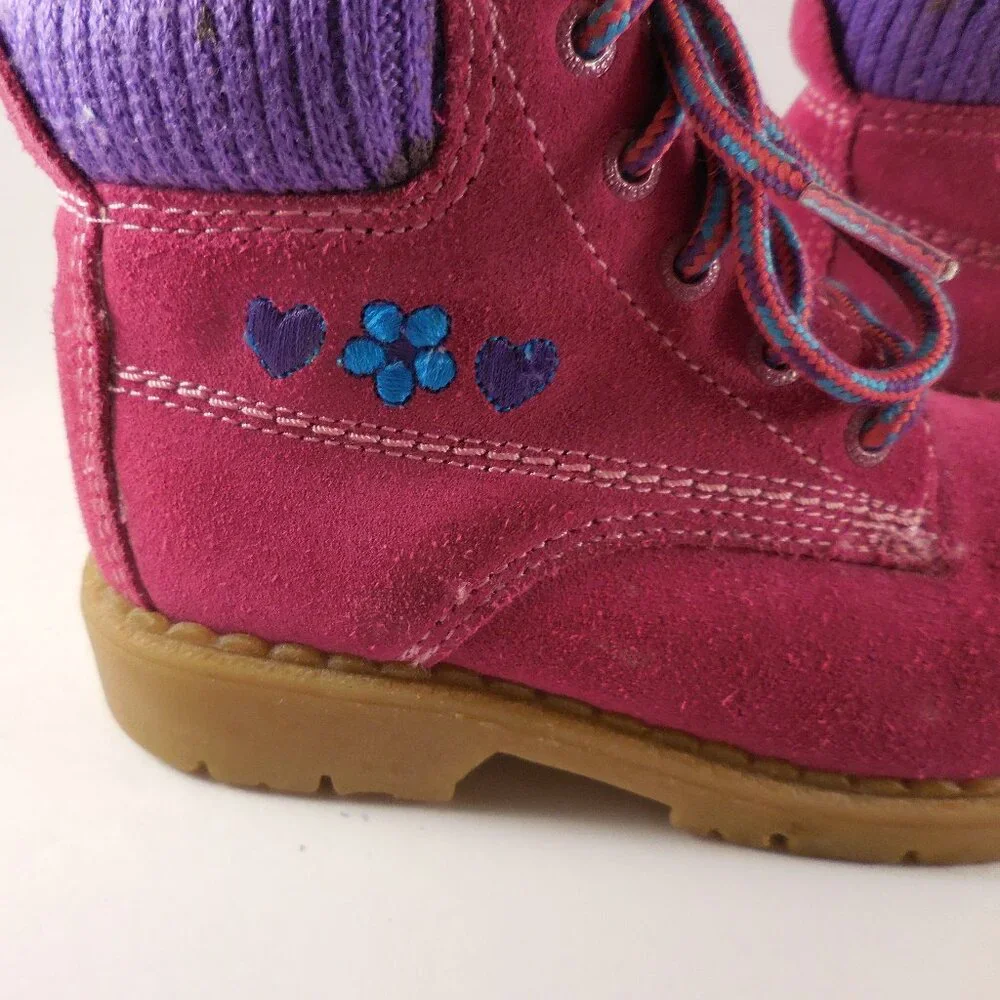Cherokee pink suede