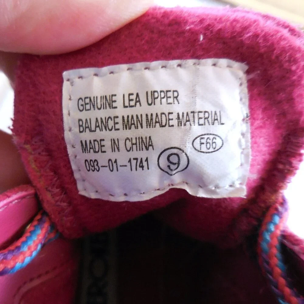 Cherokee pink suede