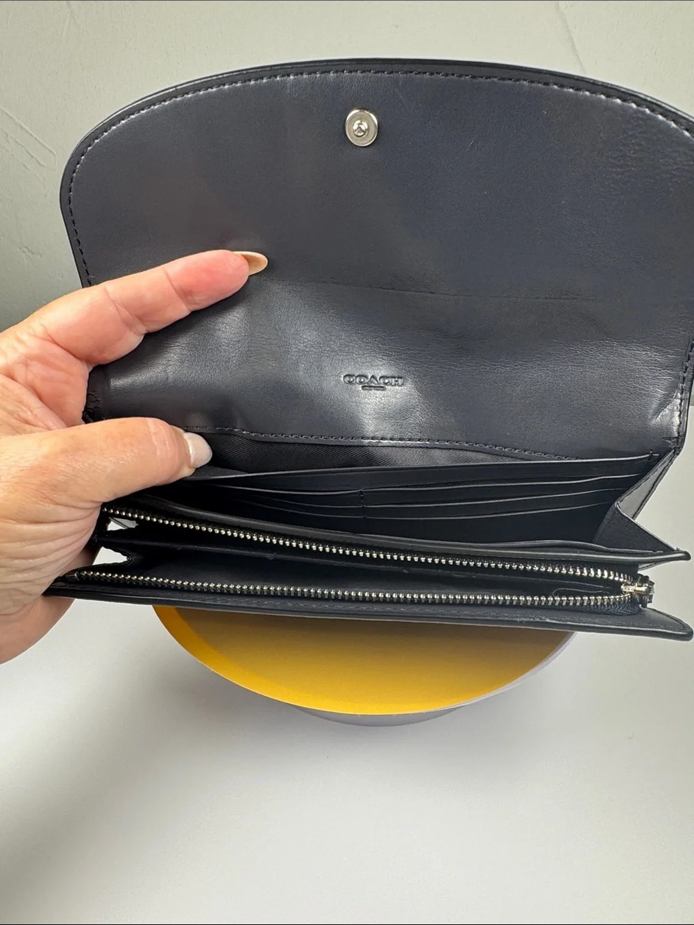Coach purse exterior
