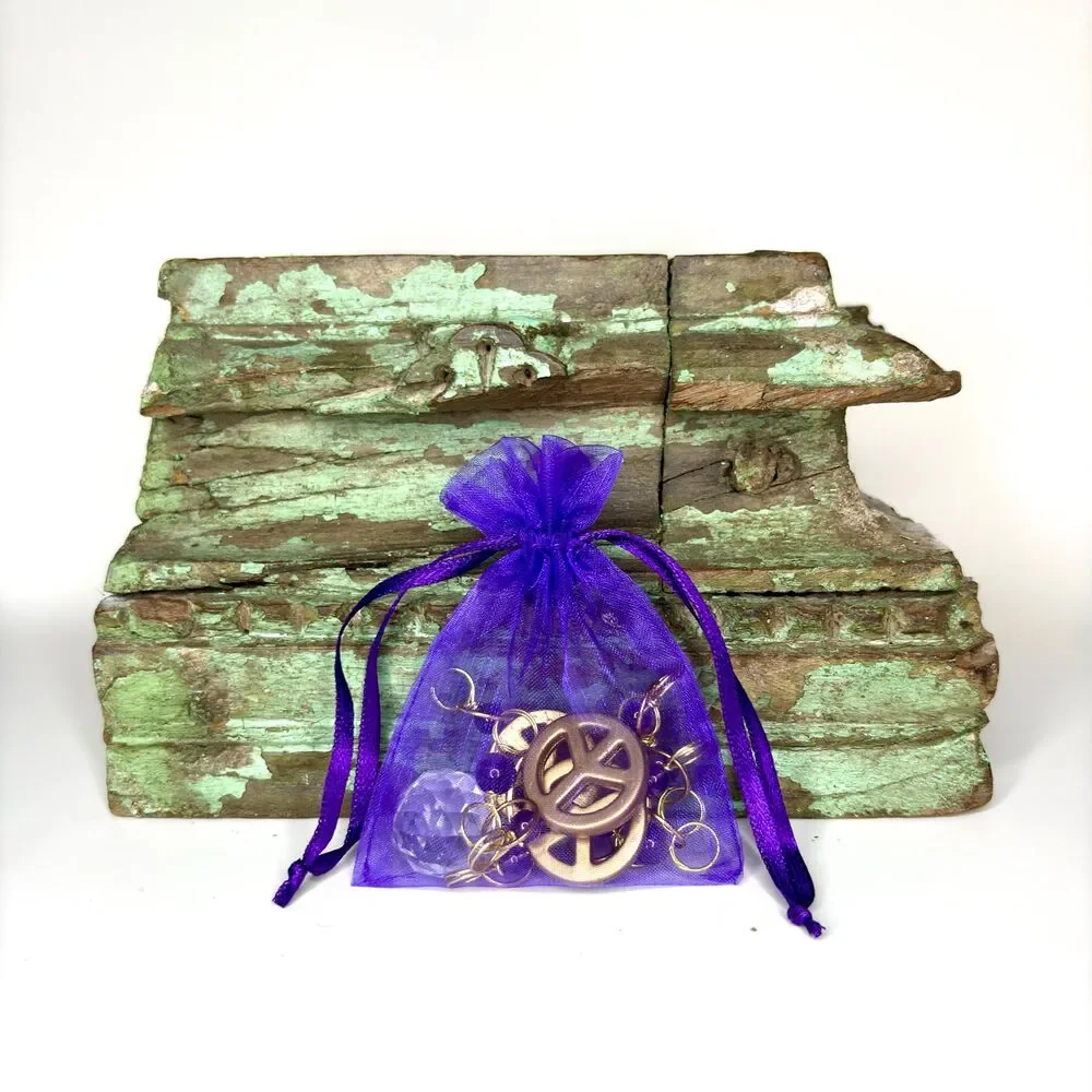 Handmade amethyst peace