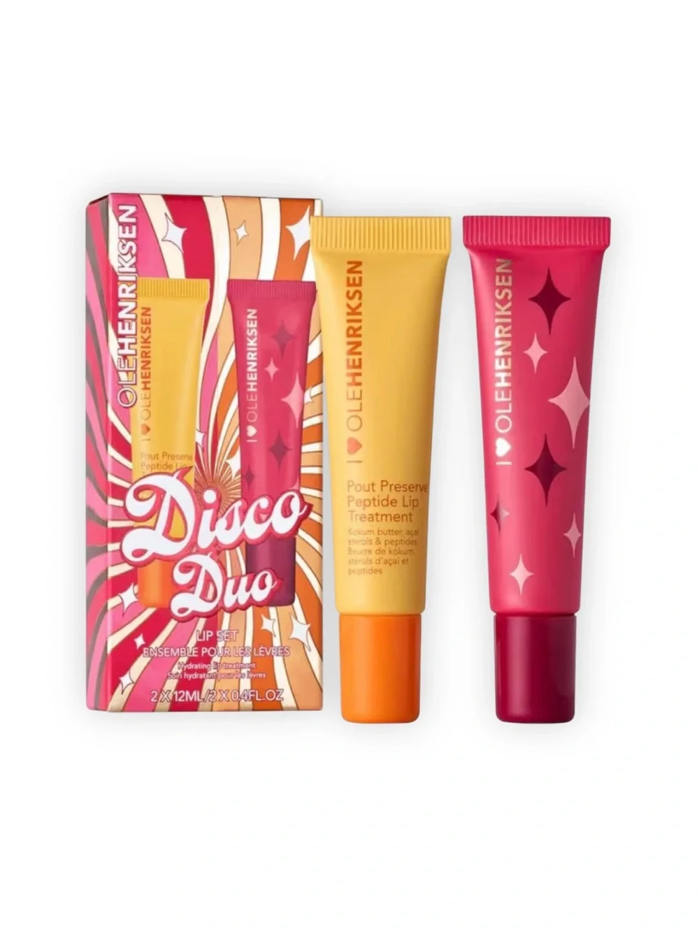 OLEHENRIKSEN Disco Duo Lip Set Citrus Sunshine Pomegranate NWT