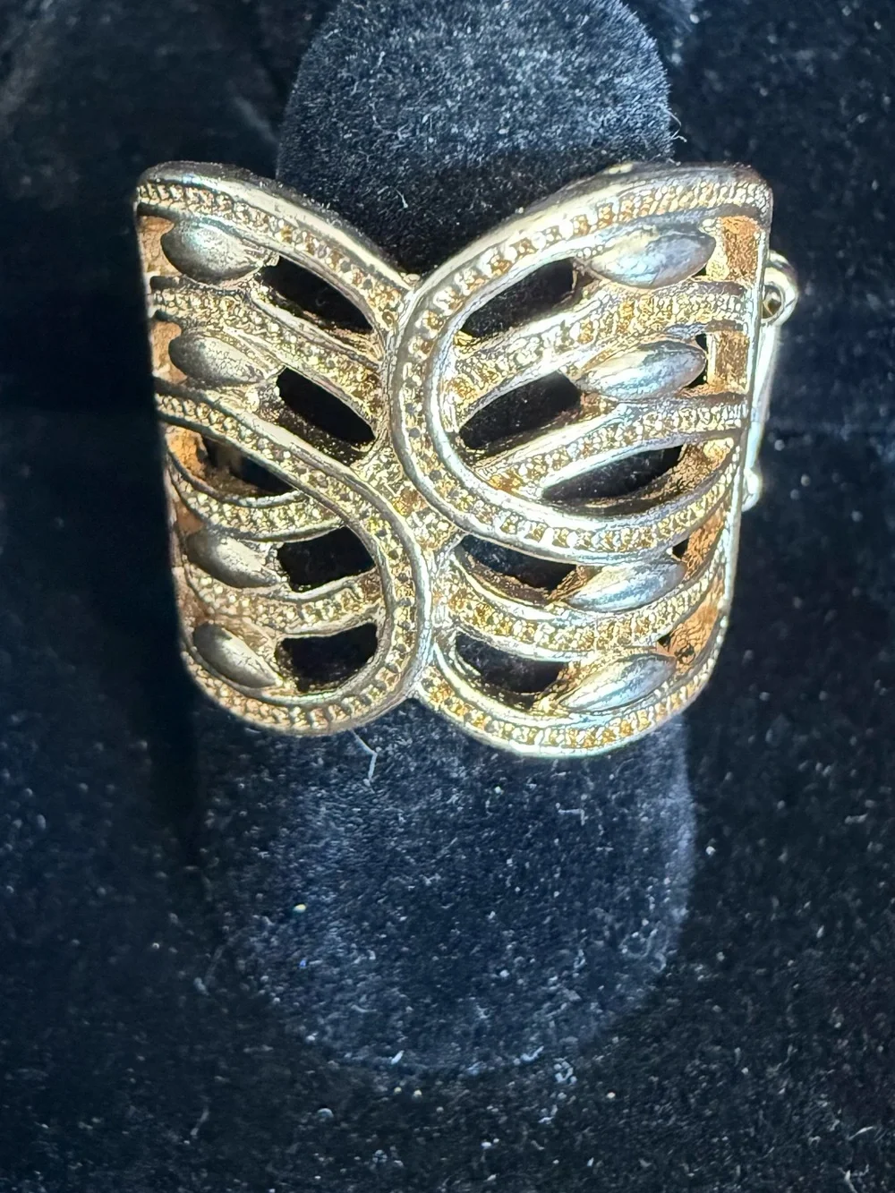 paparazzi Gold-Tone Openwork Statement Ring