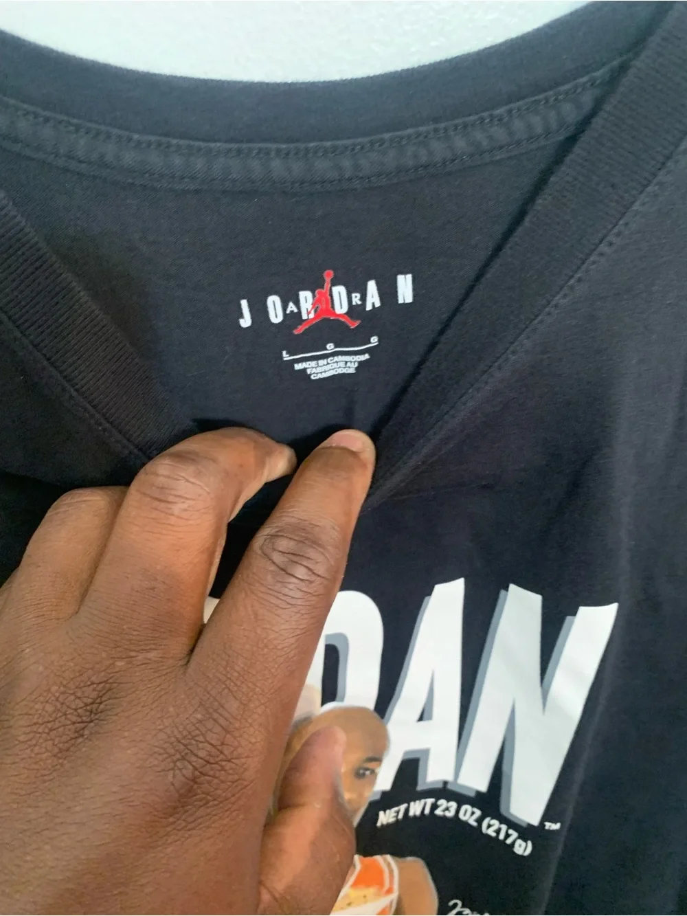 Jordan black shirt