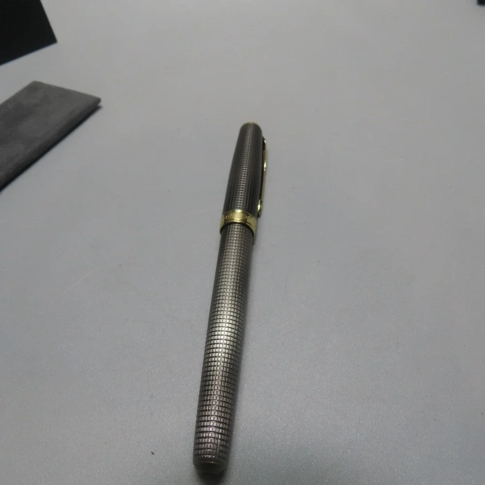 2001 PARKER‎ Sonnet U Sterling Silver 18K-750 Gold Nib Fountain Pen