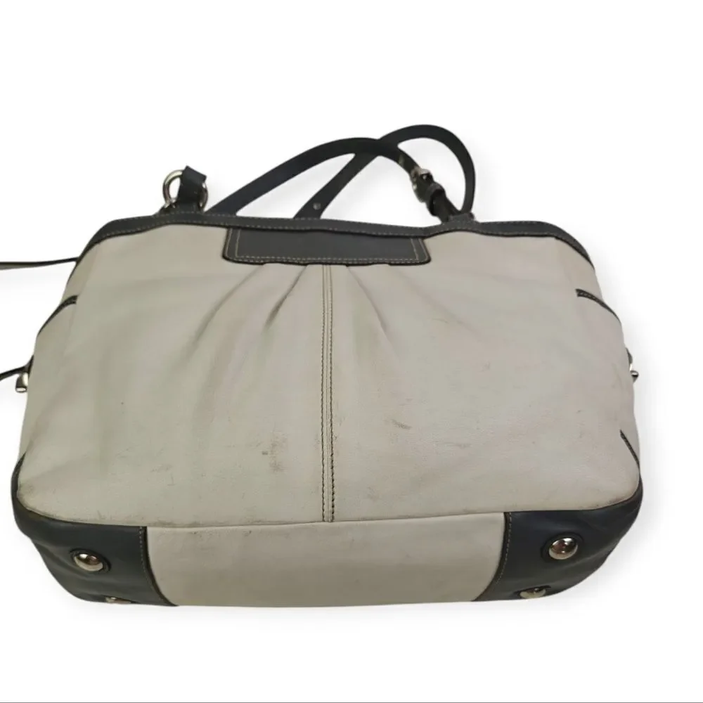 Coach gray bag accents