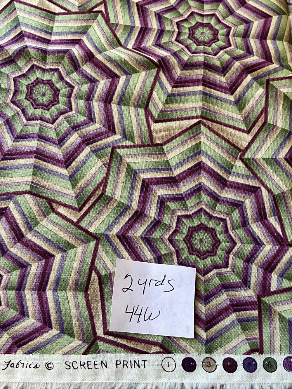 Hoffman of Calif Fabrics blue pattern psychedelic