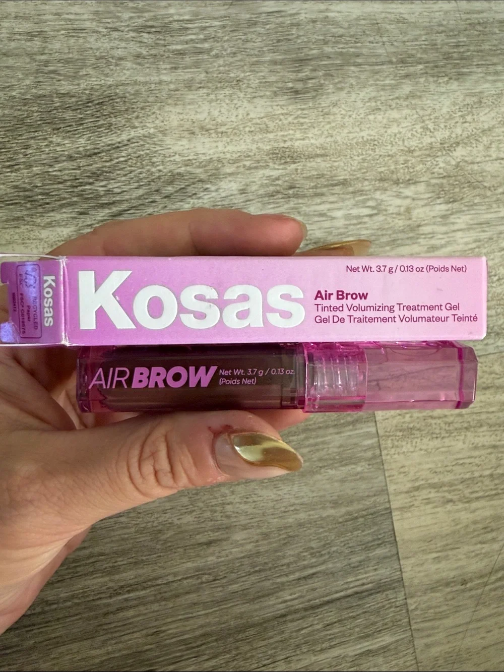 Kosas Air Brow Tinted Volumizing Gel - dark brown