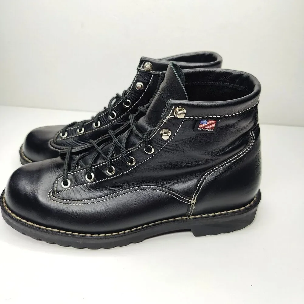 Danner Bull Run 105 Black Mountain Boots Size 10 EE Made In USA Vibram