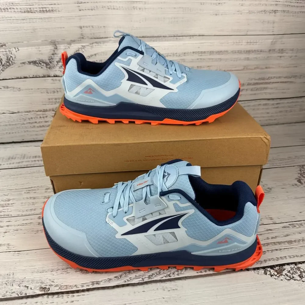 Altra Lone Peak 7 Womens US 11.5 Trail Running Shoes Blue Orange