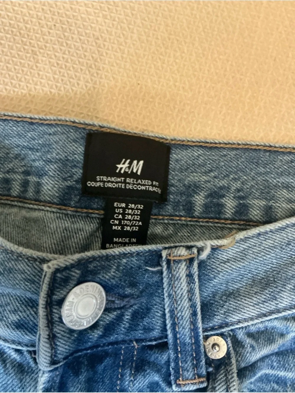 H&M denim fit