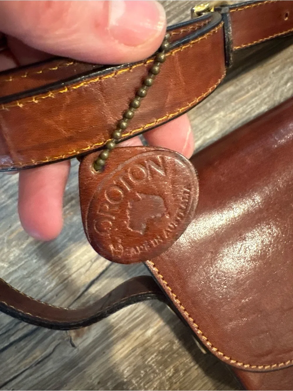 Oroton vintage brown