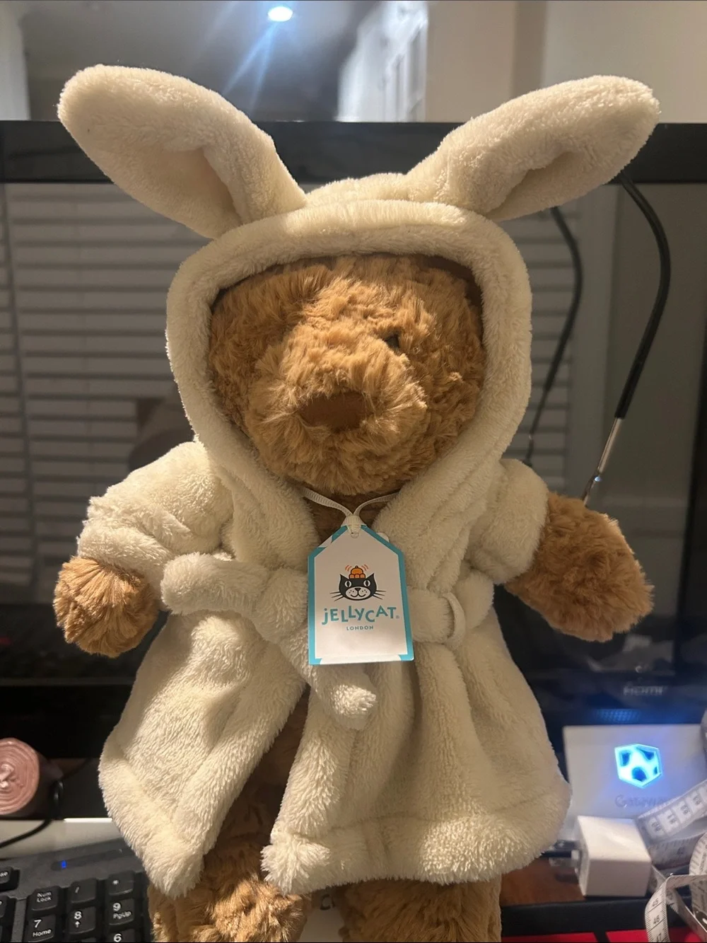 Jellycat bear stitched