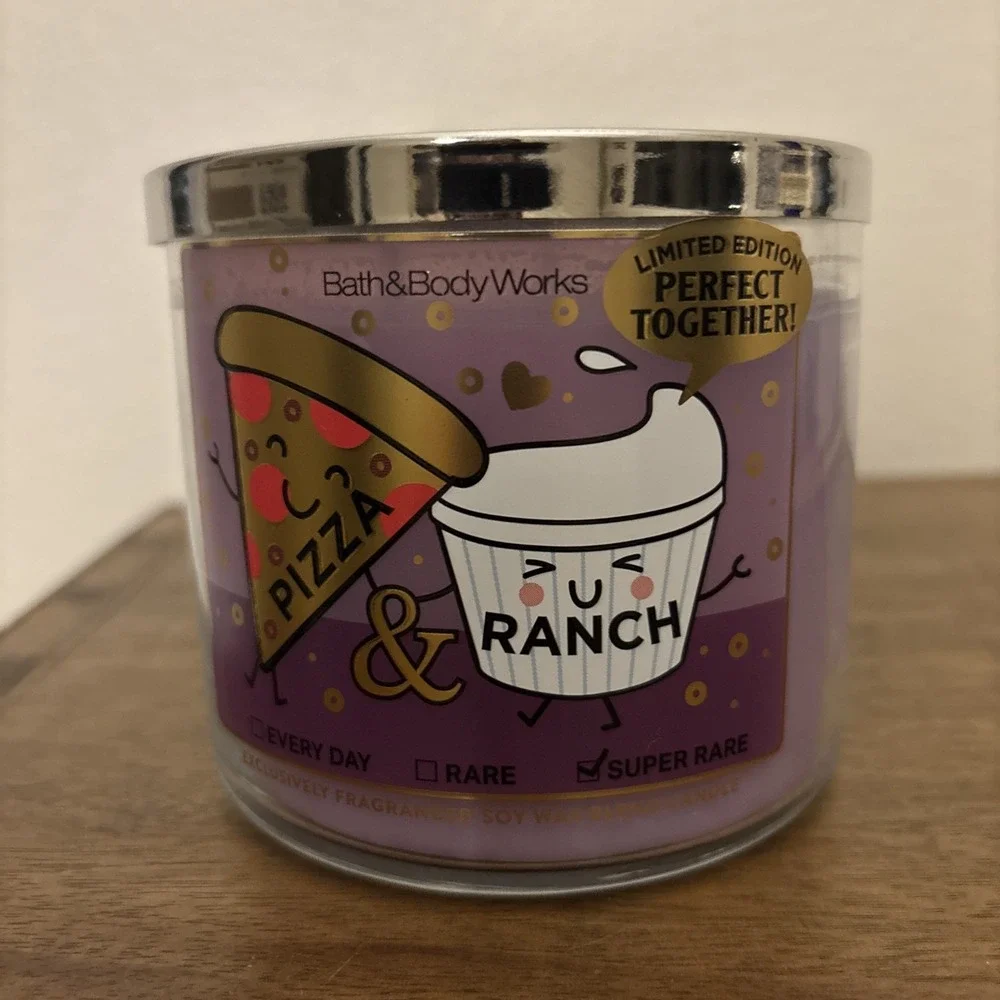 Bath And Body Works Pizza Ranch 3 Wick Candle Limited‎ Edition Super Rare New
