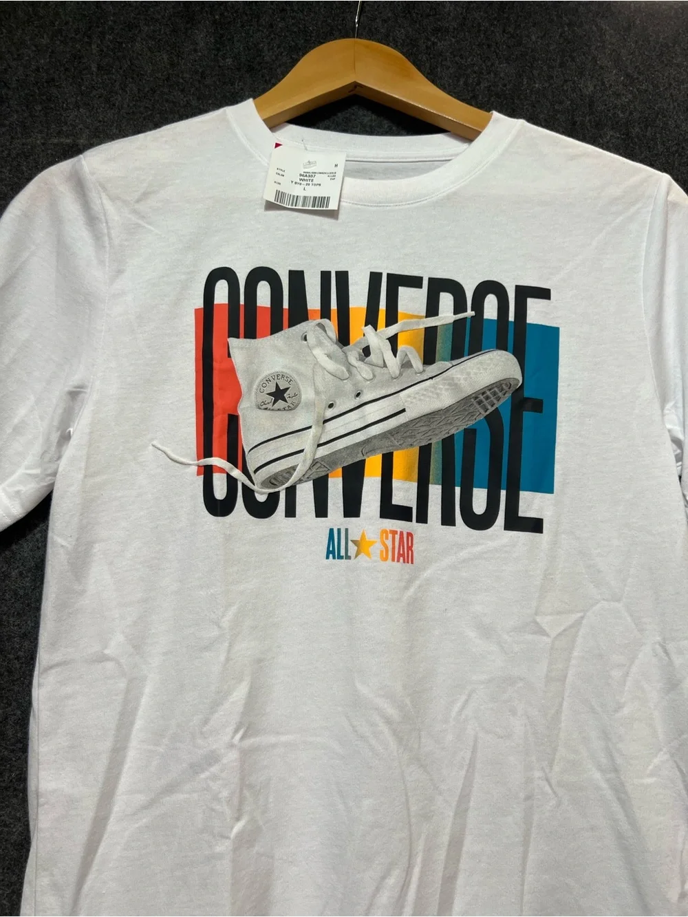 Converse white graphic