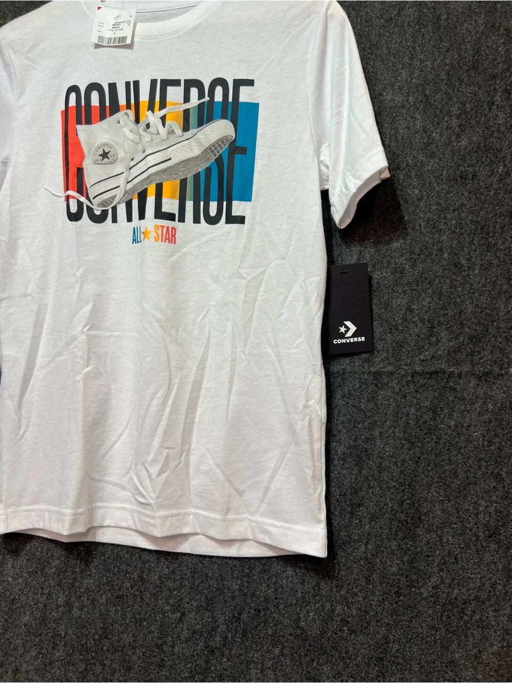Converse white graphic