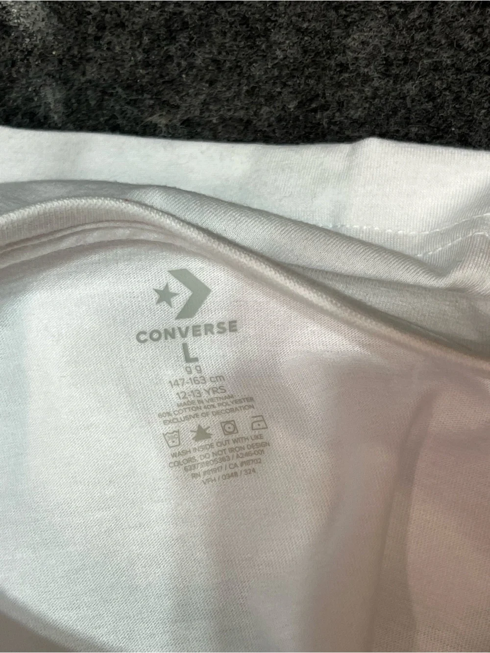 Converse white graphic