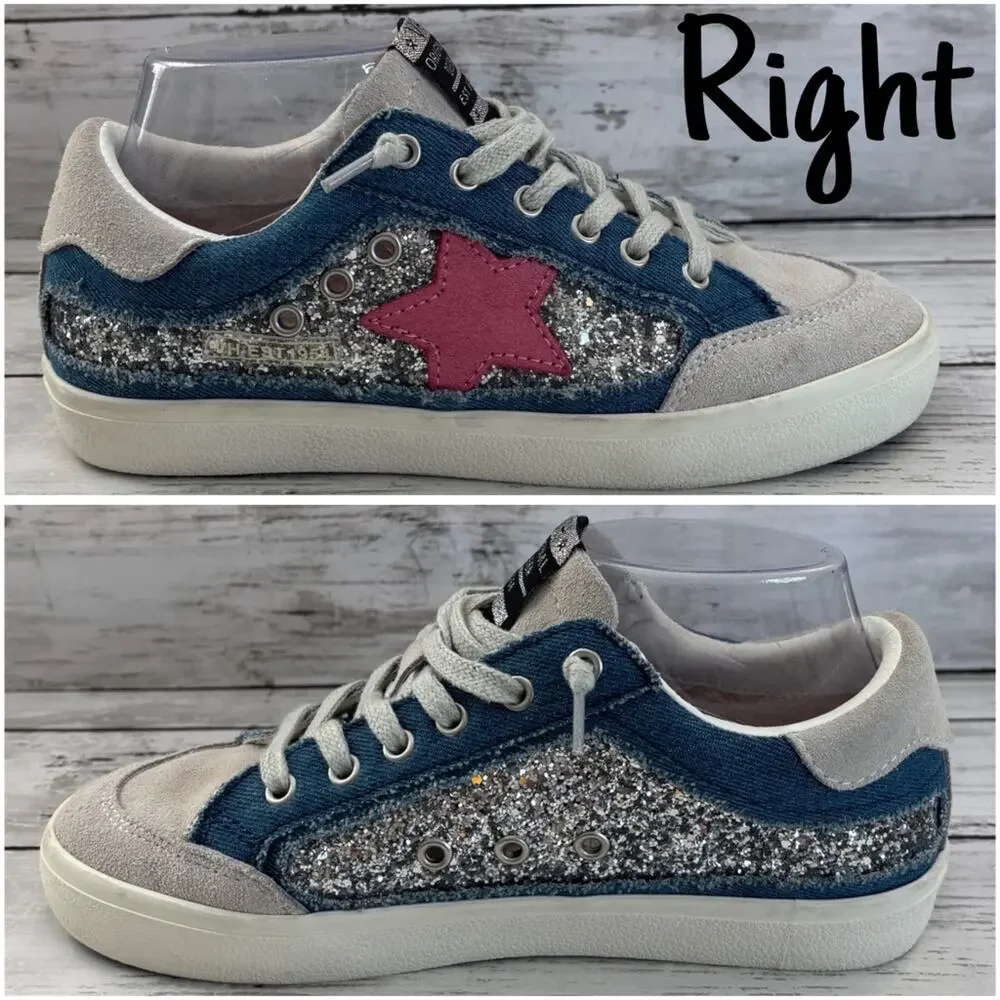 Vintage Havana denim cushioned suede
