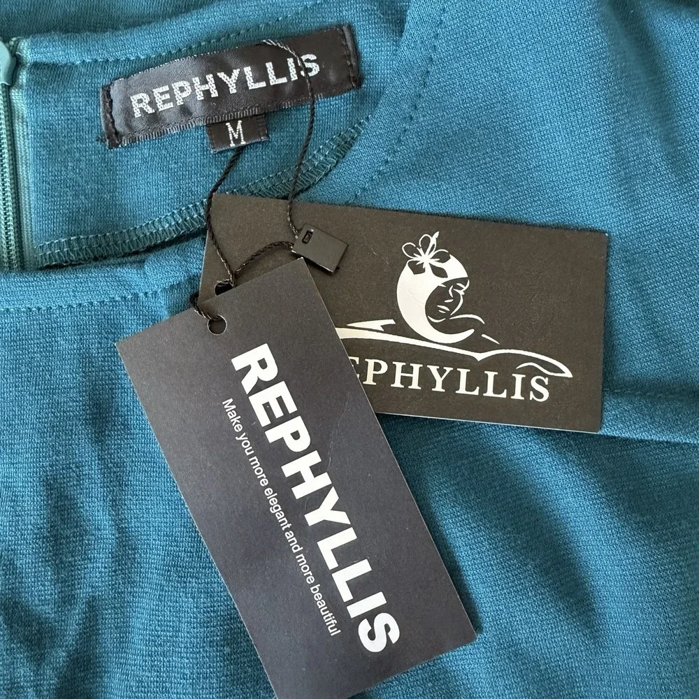 Rephyllis pleated peacock spandex