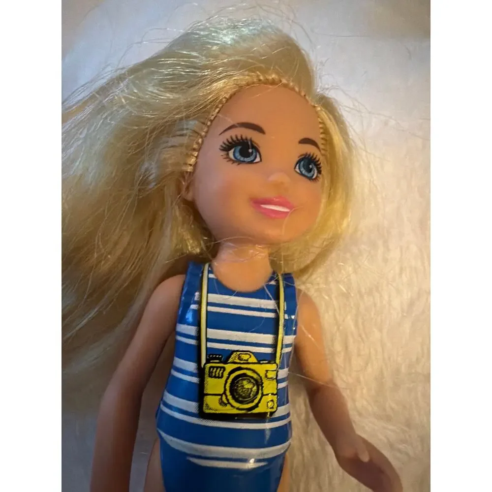 Barbie long carefully yellow