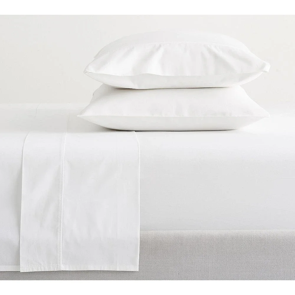 Pottery Barn Sheet Set White Twin/Twin XL400 Thread Count 100% Organic Cotton